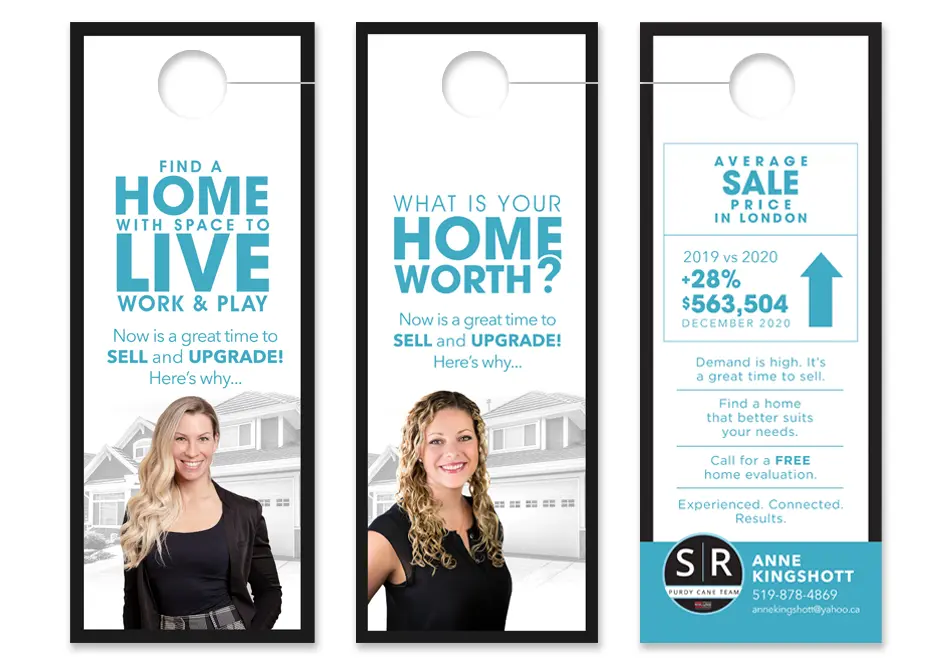 Door Hangers for Real Estate representatives in London Ontario