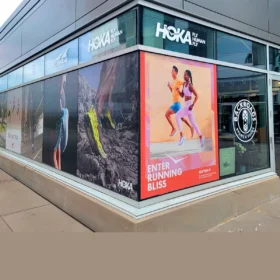 Back Roads Brews and Shoes Window Graphics