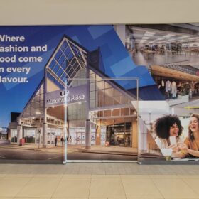 Wall graphics at Masonville Place