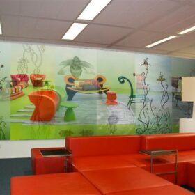 Creative natural themed wall graphic
