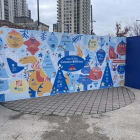 Outdoor wall graphics for Make a Wish Foundation