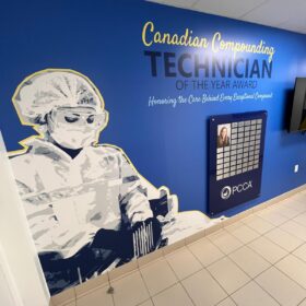 Custom graphics wall display